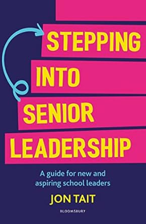 Book cover, stepping into senior leadership